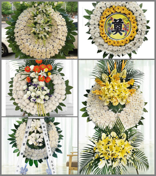 江苏泰州姜堰区梁徐镇坡岭村花圈速递
